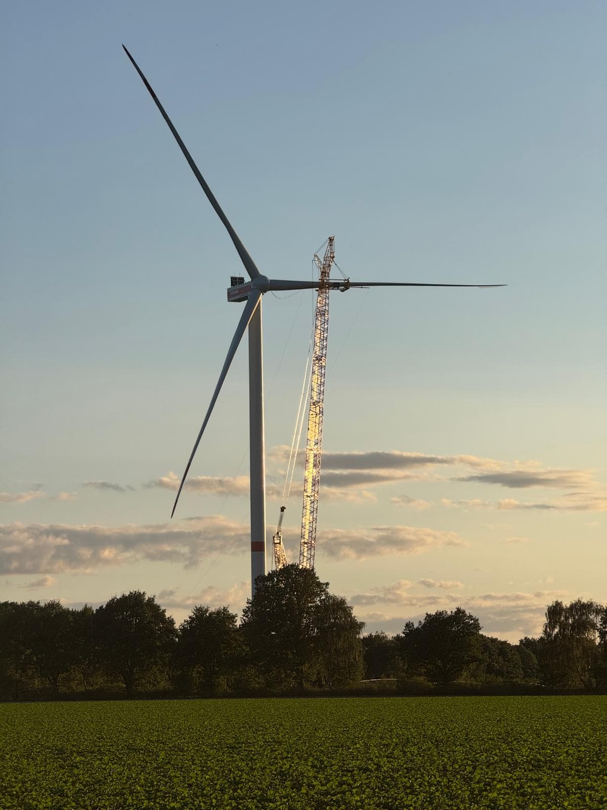 Windenergieanlage fertiggestellt